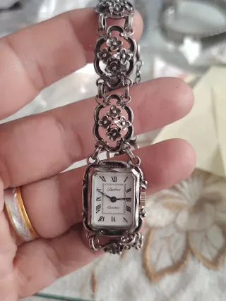 Reloj Lacher Plata Mujer Cuarzo