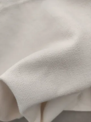Tela de  puro algodón blanco roto