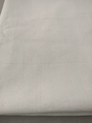 Tela de  puro algodón blanco roto