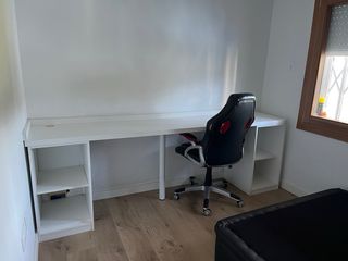 Sedia da Gaming in Pelle Nera e Rossa