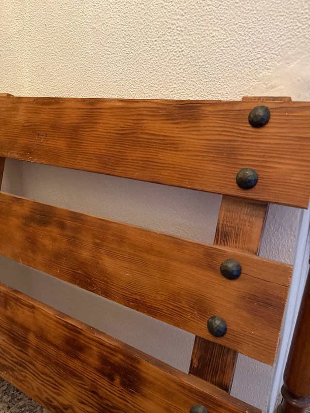 Cabecero rústico madera maciza