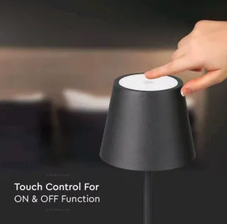 4x LAMPADA da tavolo LED ricaricabile a batteria