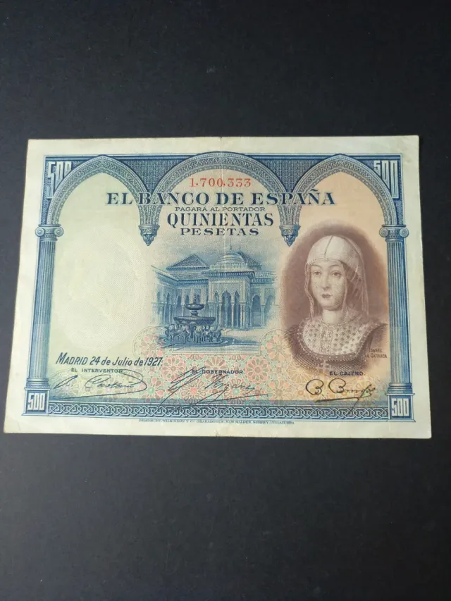 Billete 500 Pesetas Banco de España 1927