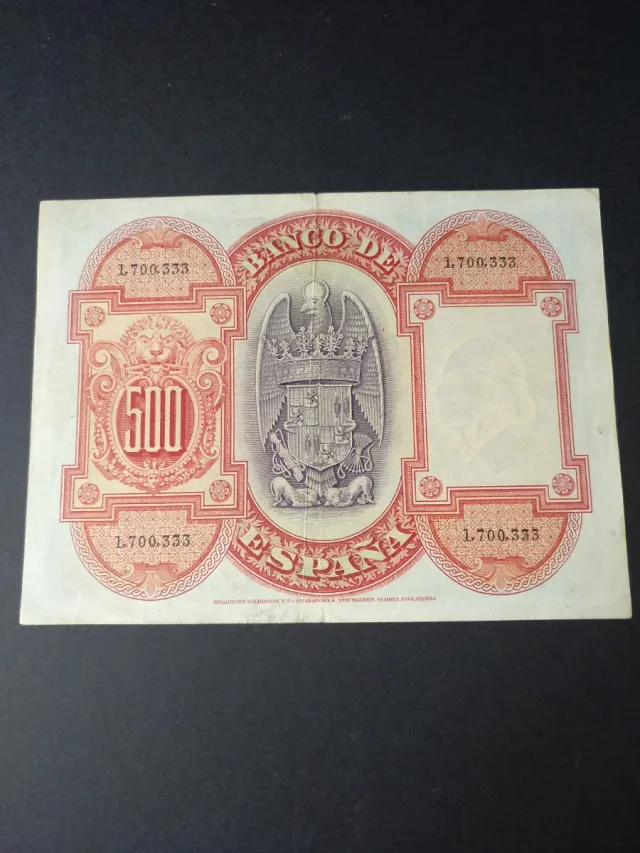 Billete 500 Pesetas Banco de España 1927