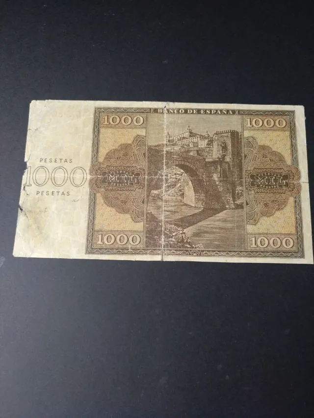 Billete 1000 pesetas Banco de España 1936
