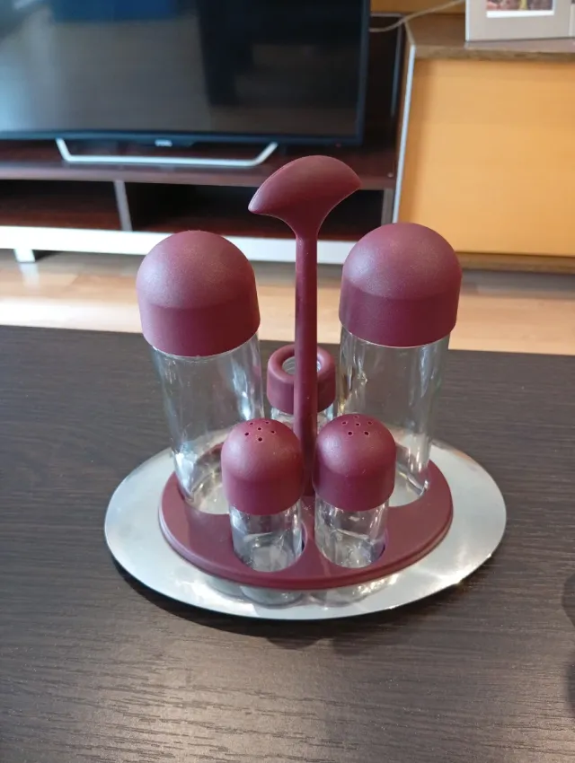 Juego Aceitera Vinagrera Morado