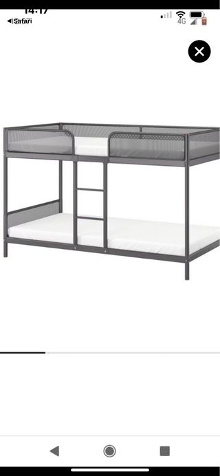 Litera metálica IKEA gris
