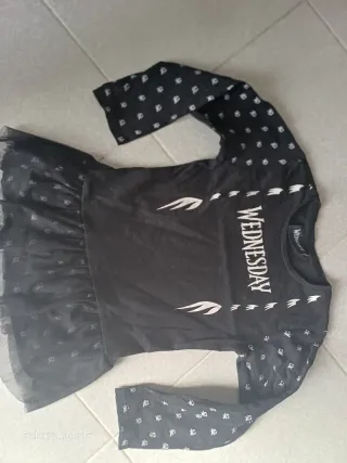 Vestito bambina nero Wednesday
