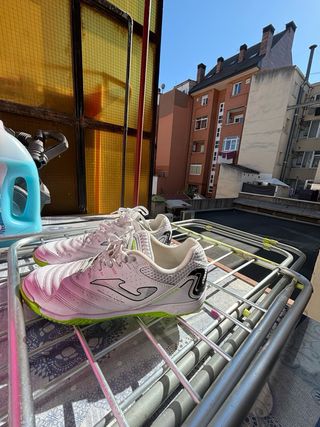 Zapatillas Fútbol Sala Blancas y Verdes