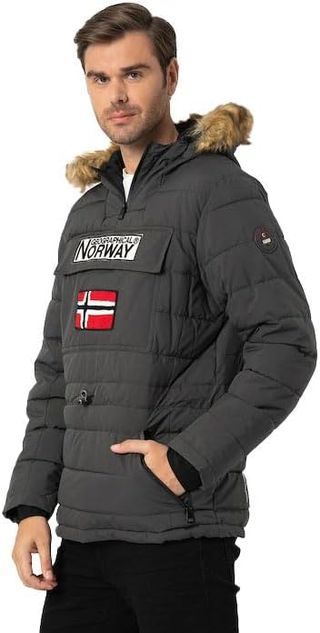 Parka Geographical Norway Coconut Hombre Gris