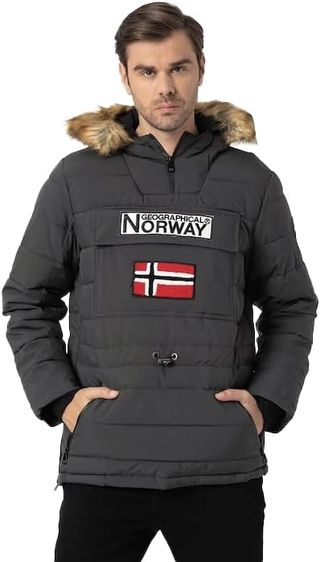 Parka Geographical Norway Coconut Hombre Gris