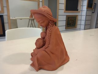 ESCULTURA DE ARCILLA ARTE ANDINO