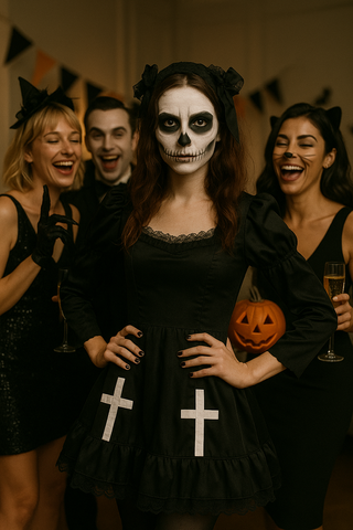 Disfraz Halloween Gótico Lolita Talla M