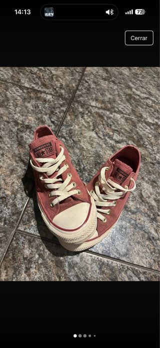Zapatillas Converse granate rosa