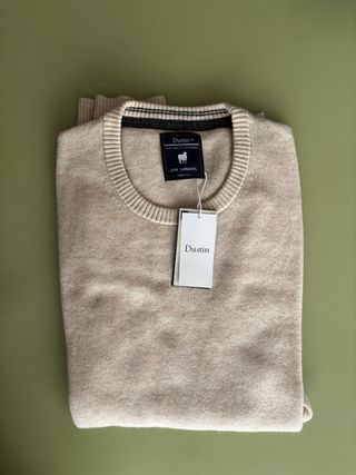 Jersey de Dustin 100% lana de cordero beige