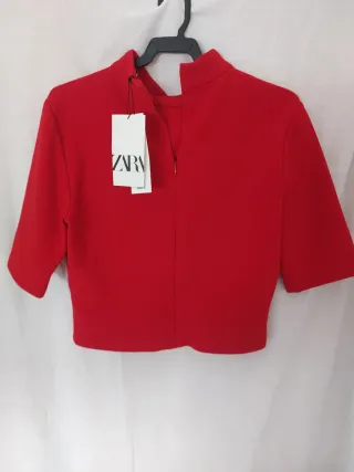 Vestido Zara Elegante Rojo Talla L