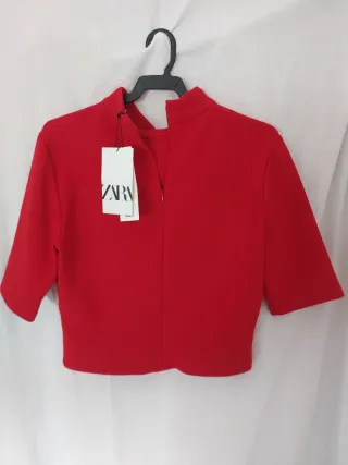 Vestido Zara Elegante Rojo Talla L