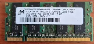 Memoria RAM Micron 2GB DDR2 667MHz