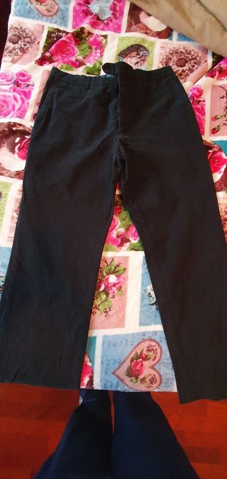 Pantaloni Uomo Blu Taglia 52