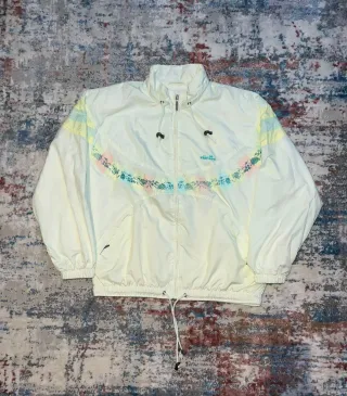 ¡¡OFERTA!! Chaqueta vintage Ellesse blanca 80s'