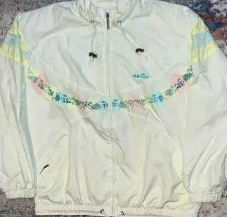 ¡¡OFERTA!! Chaqueta vintage Ellesse blanca 80s'