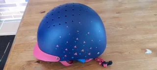 Casco Equitación Adulto/Niño Azul y Rosa