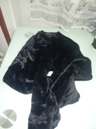 Estola elegante negra