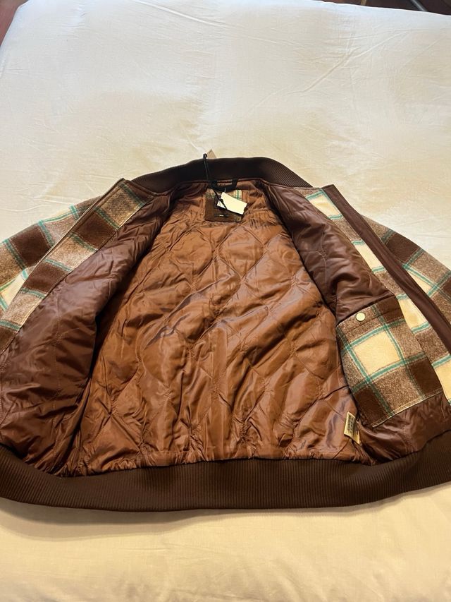 Chaqueta Bomber Lana Lee Beige/Marrón