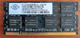 Memoria RAM Nanya 1GB PC2-5300S