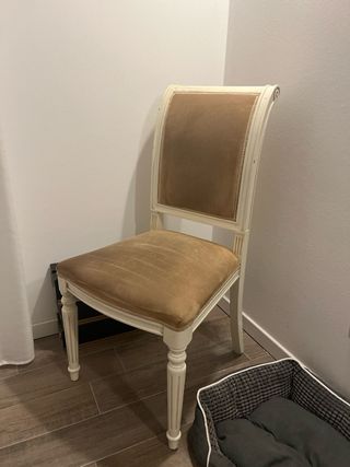 Scrivania legno bianco 60x120 con sedia/poltrona