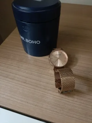 Reloj Mr. Boho Dorado y Rosa