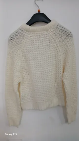 Maglioncino bianco panna taglia SX