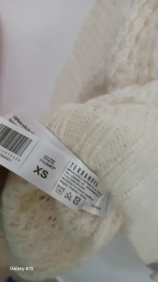 Maglioncino bianco panna taglia SX