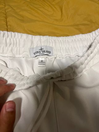 Stone Island Bermuda Blanca Talla M