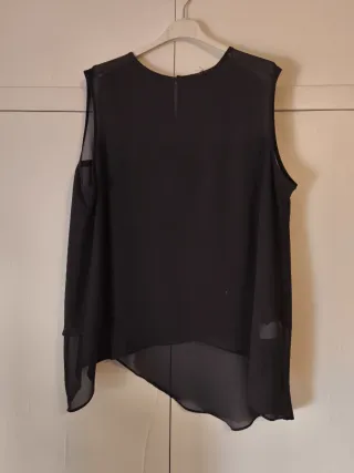 Blusa vestir negra