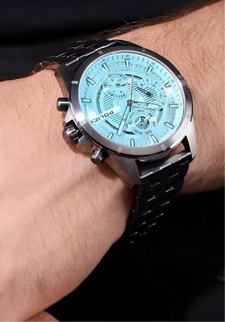 Reloj Police Negro y Plateado