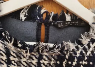 Cuerpo tweed algodón Zara 