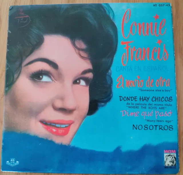 Connie Francis 2 Singles Canta en Español