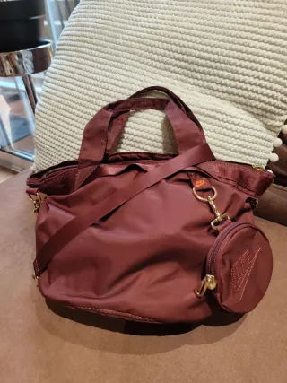 Bolso Nike Morado con Cadena y Monedero