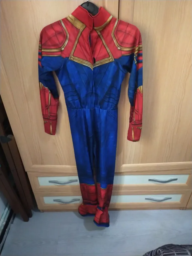 Disfraz Capitana Marvel Talla S para niñas 6 años