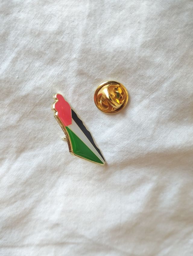 Pin broche territorio Palestina. De Acero
