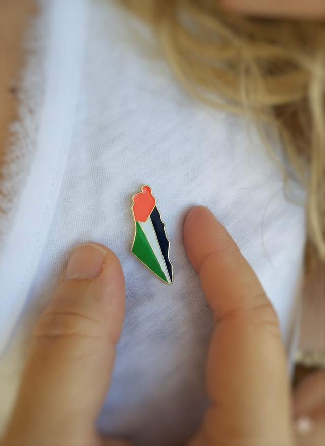 Pin broche territorio Palestina. De Acero