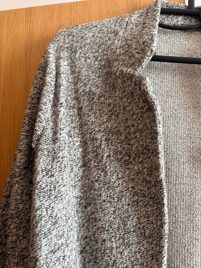 Abrigo fino jaspeado gris