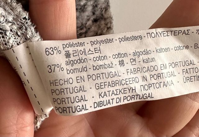 Abrigo fino jaspeado gris