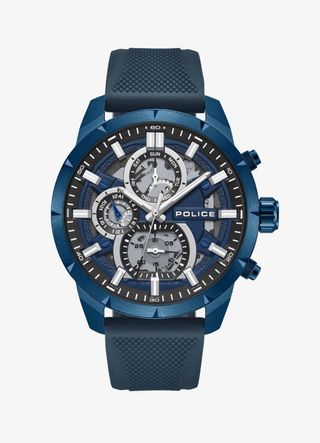 Reloj Police Azul y Plateado
