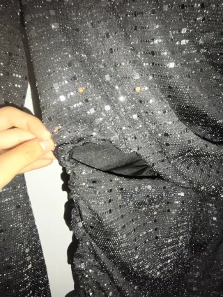 Vestido de fiesta lentejuelas negro