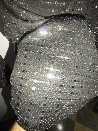 Vestido de fiesta lentejuelas negro