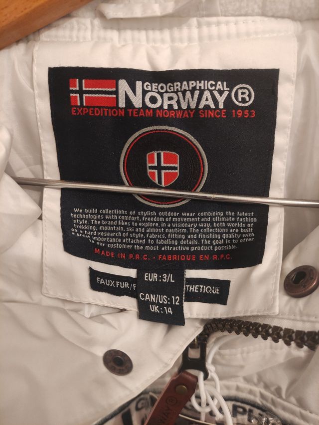 Chaqueta Geographical Norway Blanca