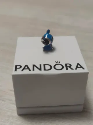 Charm Pandora Disney Stitch Azul Plata 925