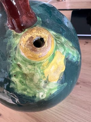 Botijo de cerámica esmaltada